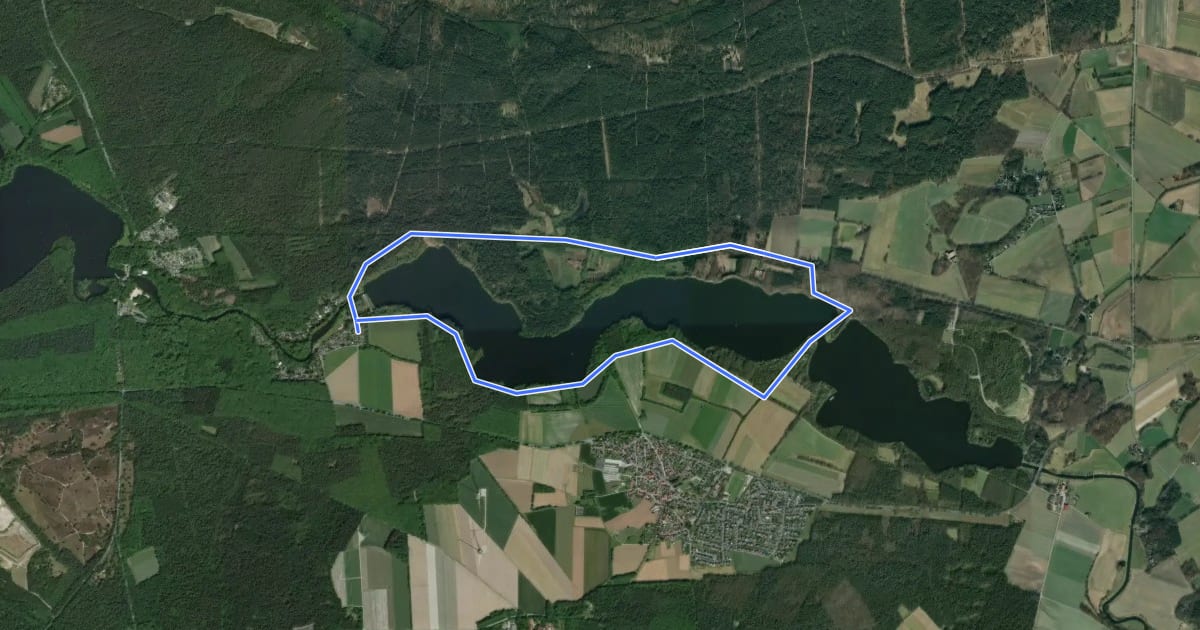 Маршрут Heimingshof Rundweg A2 на спутниковом снимке