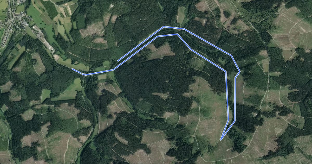 Маршрут Heinsberg Rundweg A2 на спутниковом снимке