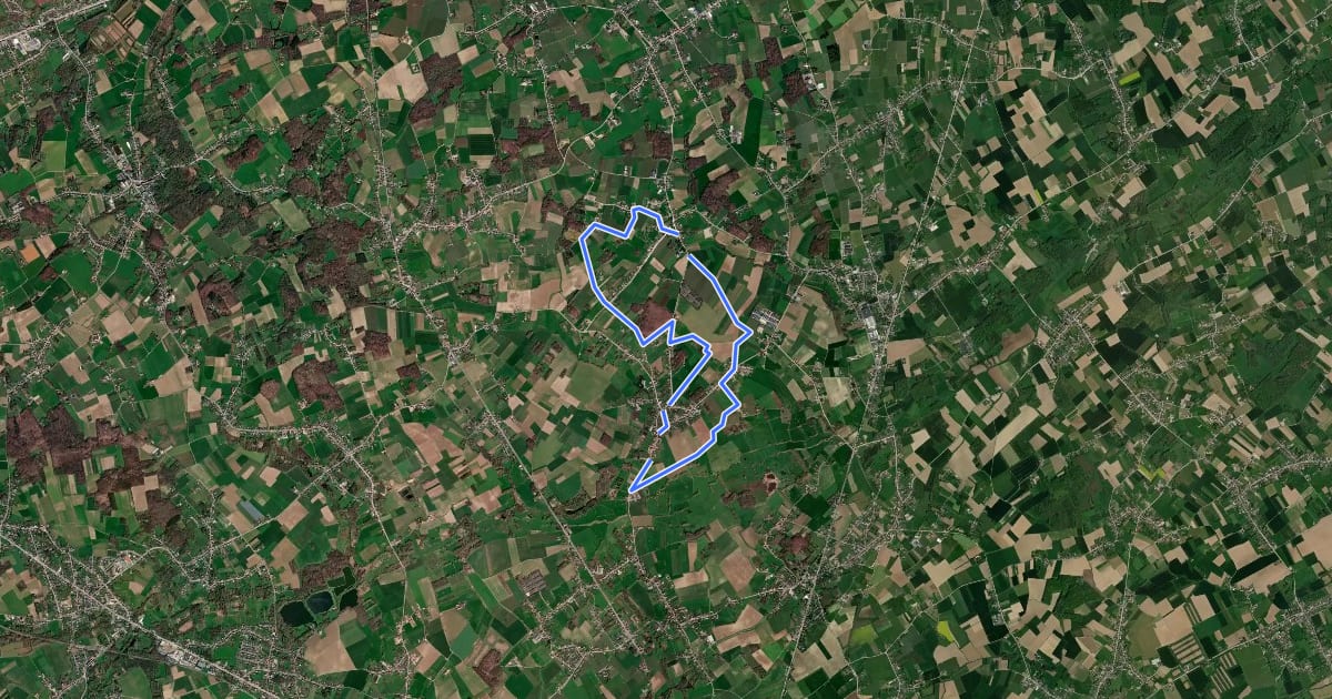 Маршрут Heirbaanwandelpad на спутниковом снимке
