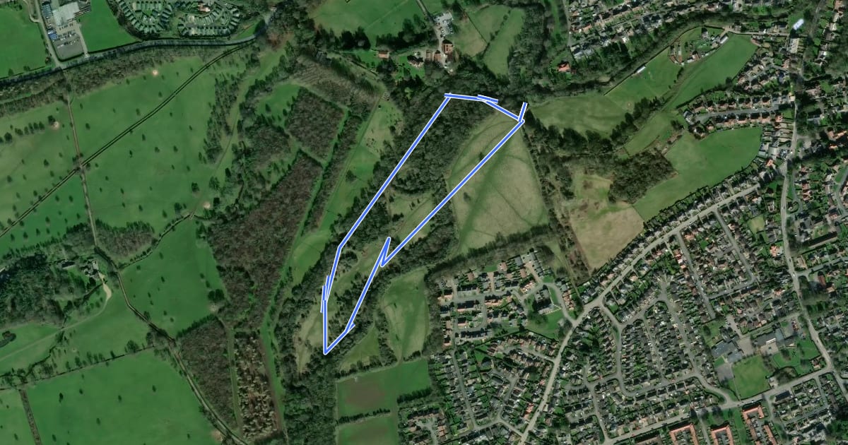 Маршрут Hell Wath Nature Trail, Fountains Abbey на спутниковом снимке
