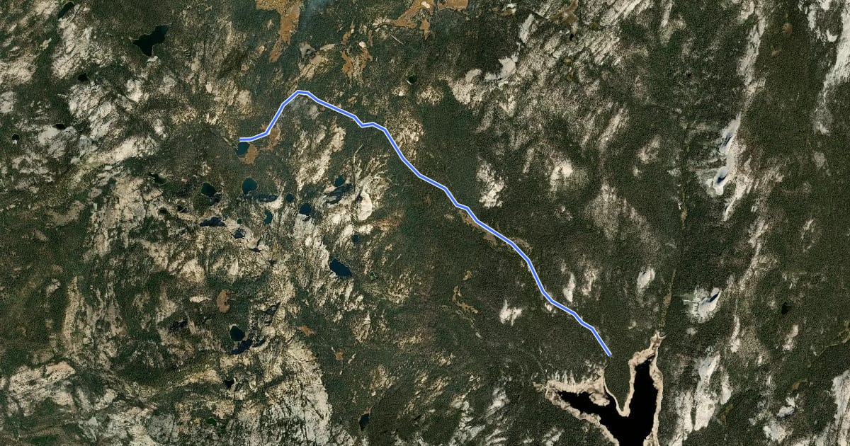 Маршрут Helms Meadow Trail на спутниковом снимке