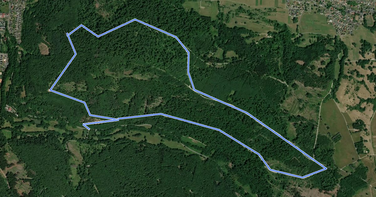 Маршрут Helsa, Rundweg 11 на спутниковом снимке
