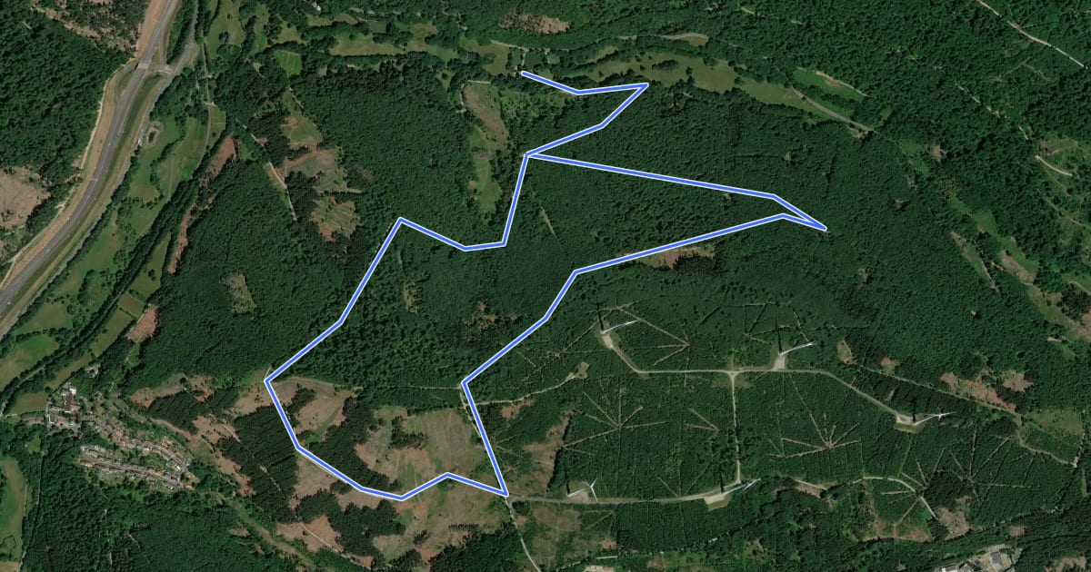 Маршрут Helsa, Rundweg 13 на спутниковом снимке
