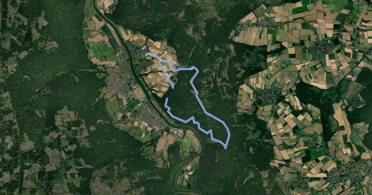 Маршрут Hemeln H1 на спутниковом снимке