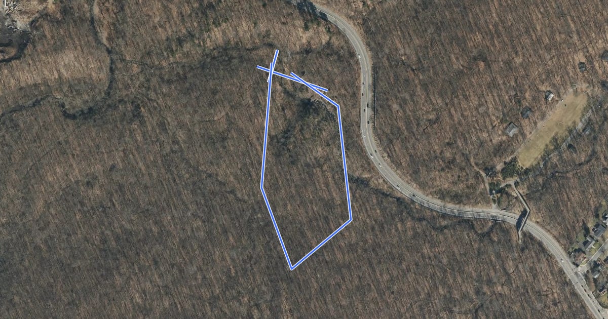 Маршрут Hemlock Falls Loop на спутниковом снимке