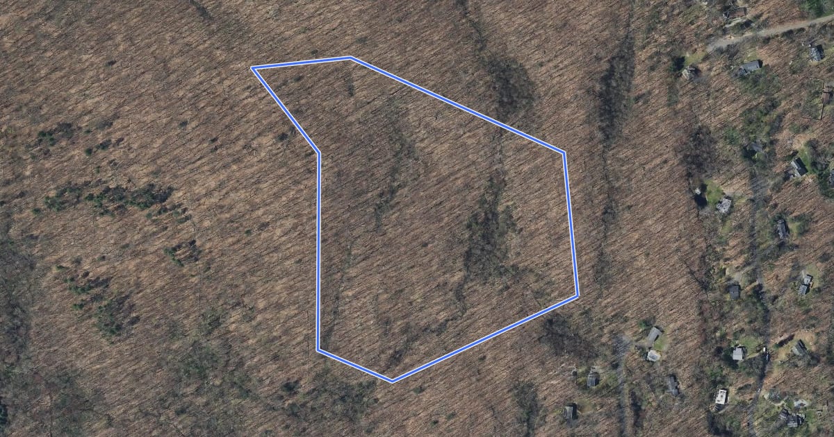 Маршрут Hemlock Hollow Loop на спутниковом снимке