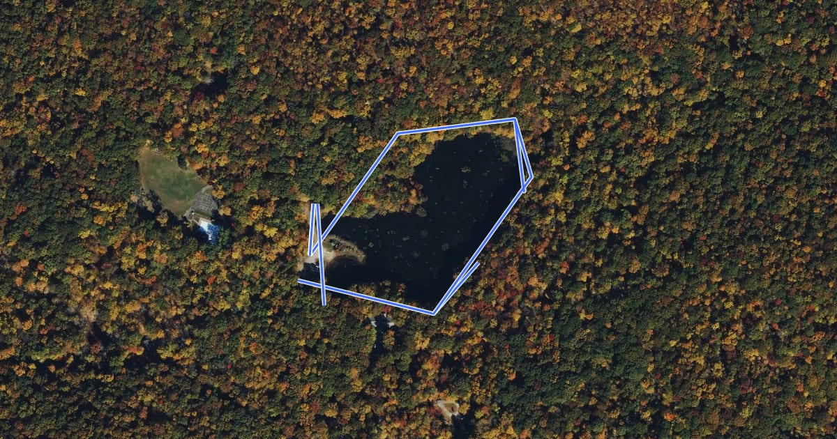Маршрут Hemlock Lake Trail на спутниковом снимке