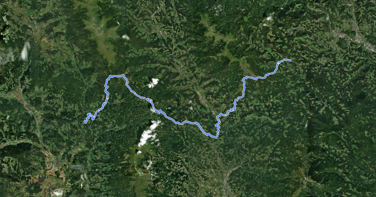 Маршрут Hemmaweg St.Hemma-Gurk на спутниковом снимке