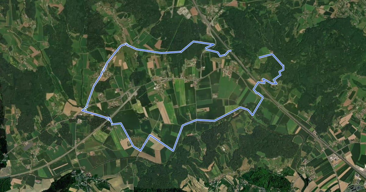 Маршрут Hengist Kulturwanderweg Hengsberg Laßnitztal-Runde на спутниковом снимке