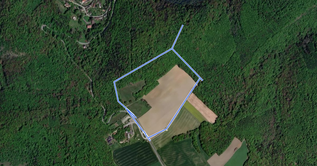 Маршрут Hennerweg на спутниковом снимке