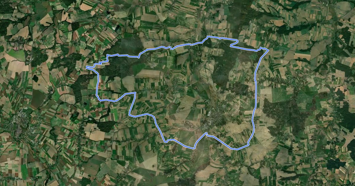 Маршрут Henryków - Ziębice (pętla) на спутниковом снимке