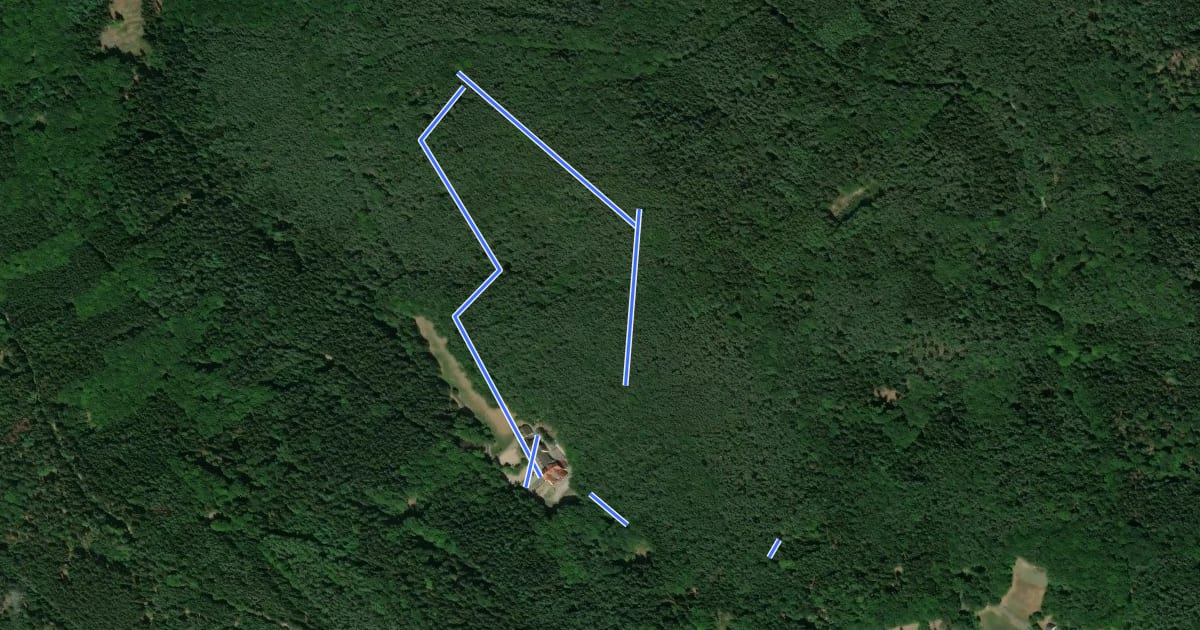 Маршрут Heppe Rundweg 1 на спутниковом снимке
