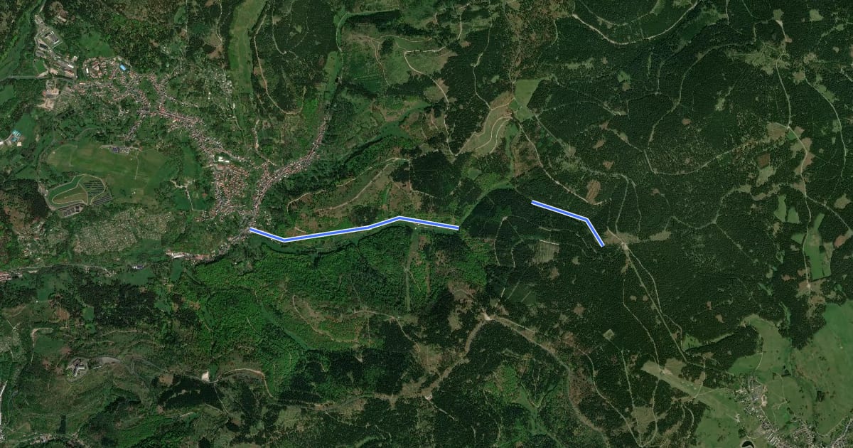 Маршрут Herbert-Roth-Wanderweg на спутниковом снимке