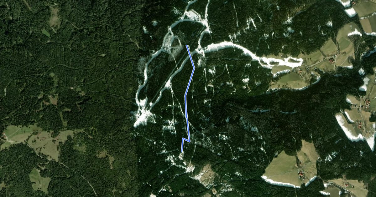 Маршрут Hergottschnitzer Haus Route на спутниковом снимке