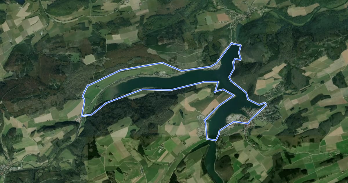 Маршрут Heringhausen H6 на спутниковом снимке