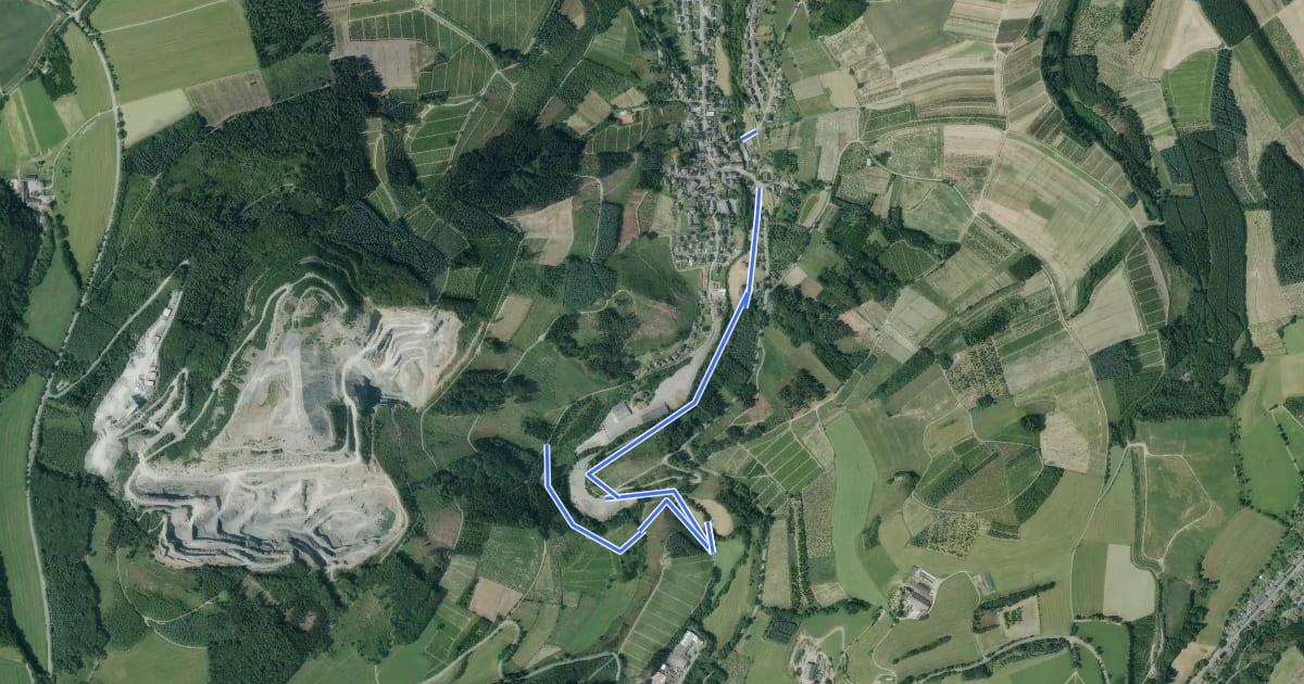 Маршрут Heringhausen Rundweg H4 на спутниковом снимке