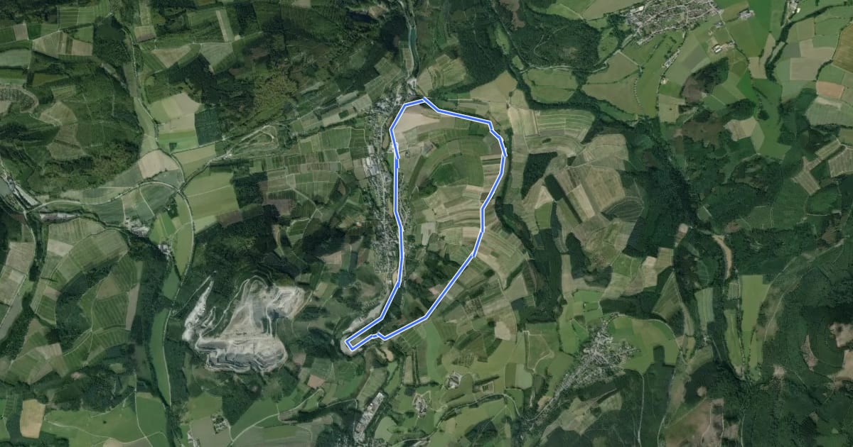 Маршрут Heringhausen Rundweg H6 на спутниковом снимке