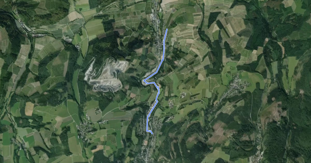 Маршрут Heringhausen Rundweg H8 на спутниковом снимке