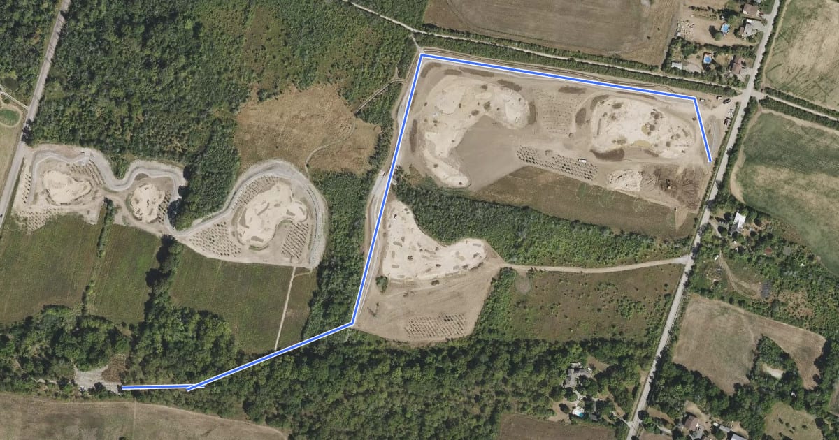 Маршрут Heritage Green Community Trust (HGCT) Trail на спутниковом снимке
