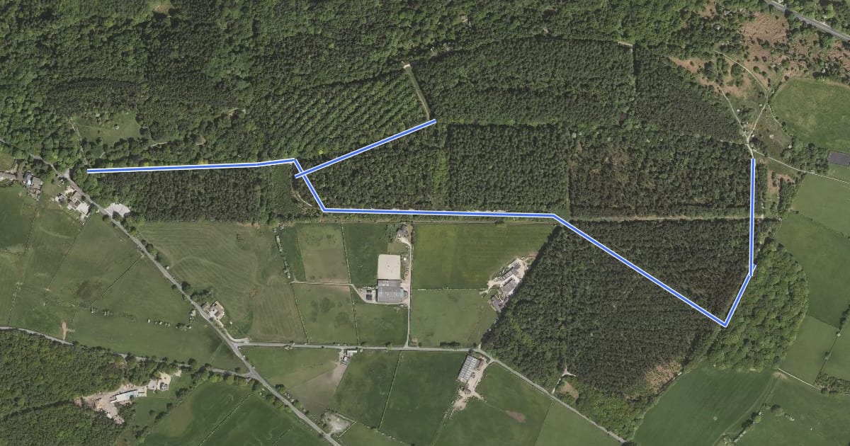Маршрут Heritage Time Trail на спутниковом снимке