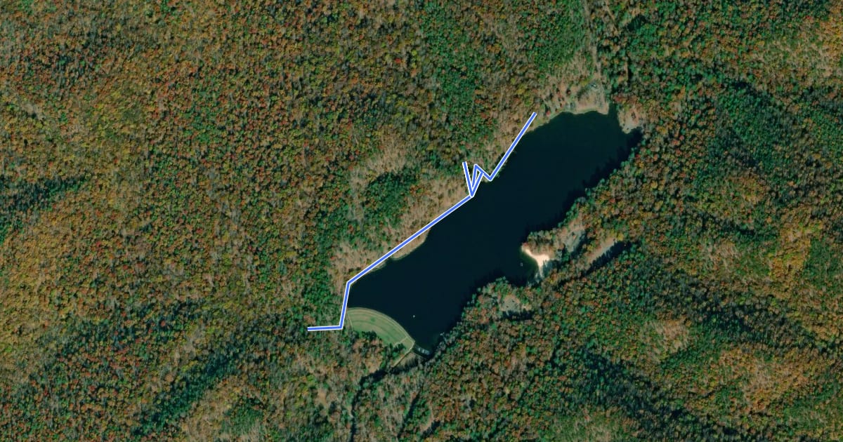 Маршрут Heron Run Trail на спутниковом снимке
