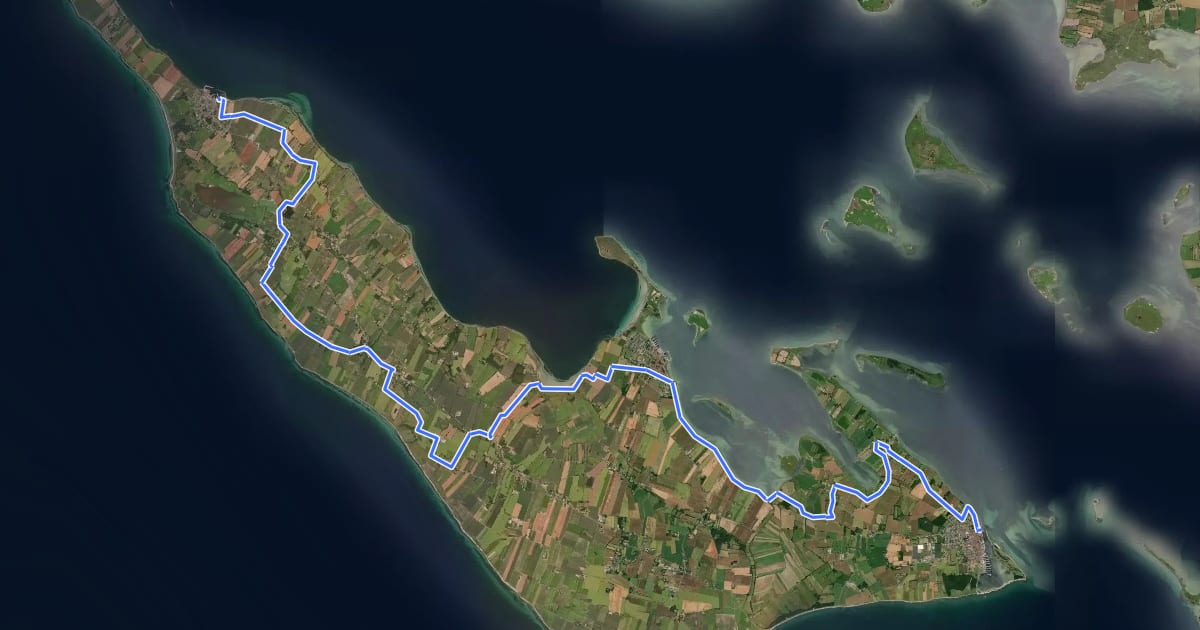 Маршрут Herregårdsruten 09 Ærø на спутниковом снимке