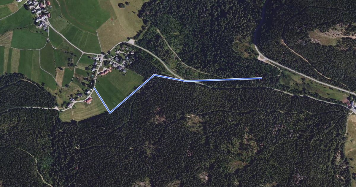 Маршрут Herrenschwand Ehrsbergstraße - Unterm Weißenbachkopf на спутниковом снимке