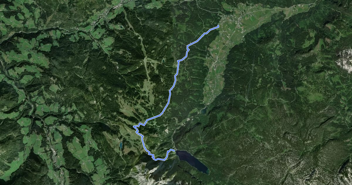 Маршрут Herrenweg на спутниковом снимке