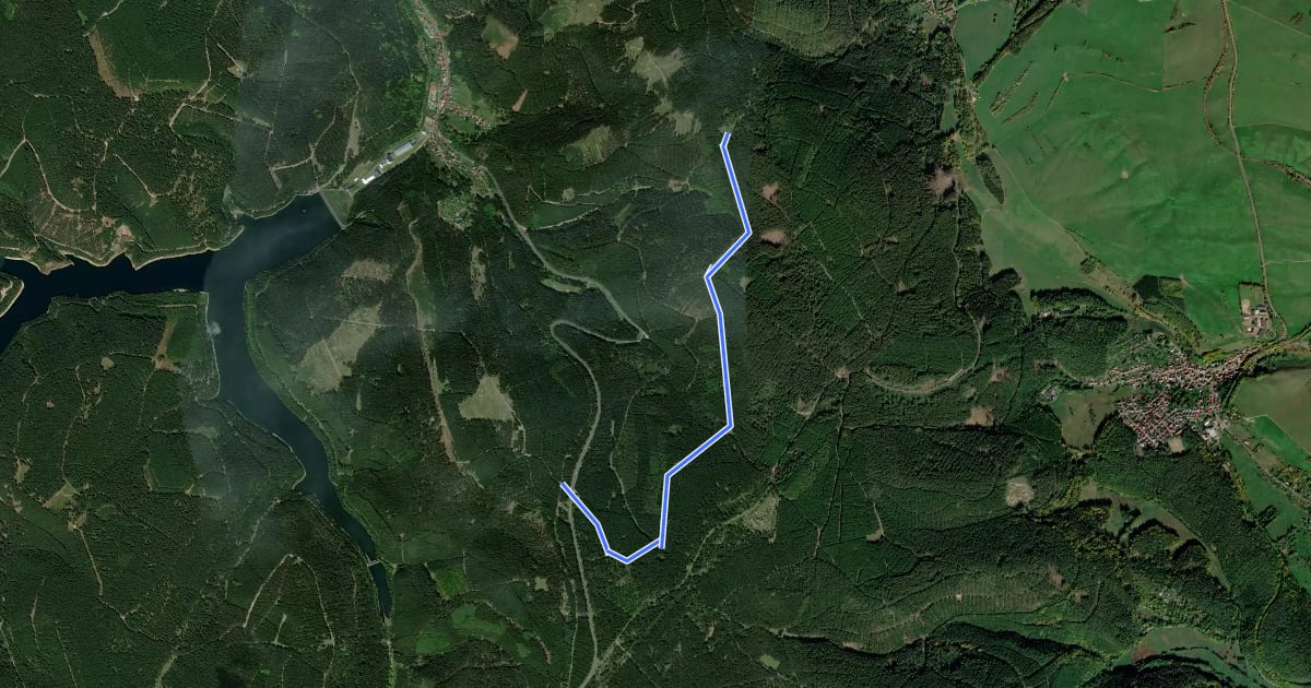 Маршрут Herrenweg на спутниковом снимке