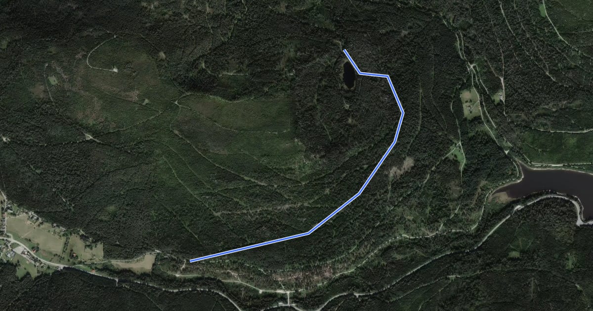 Маршрут Herrenwies Wanderheim - Herrenwieser See на спутниковом снимке