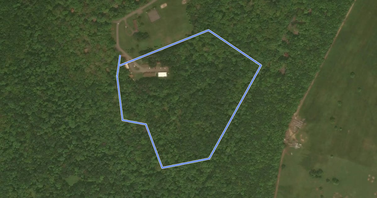 Маршрут Herrington - Green Trail на спутниковом снимке