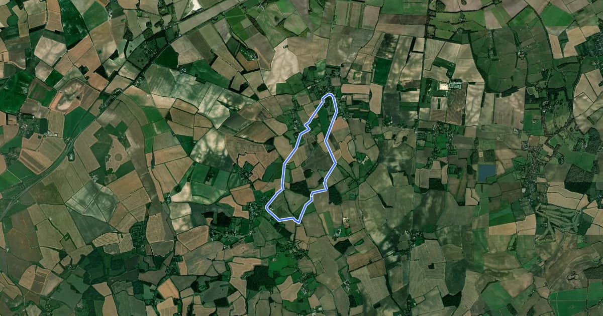Маршрут Hertfordshire Chain Walk - Walk 14 на спутниковом снимке