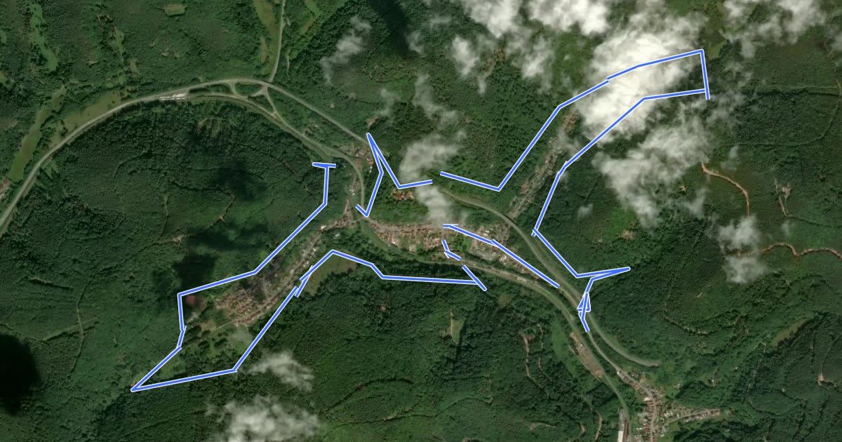 Маршрут Herzelweg Rinnthal на спутниковом снимке