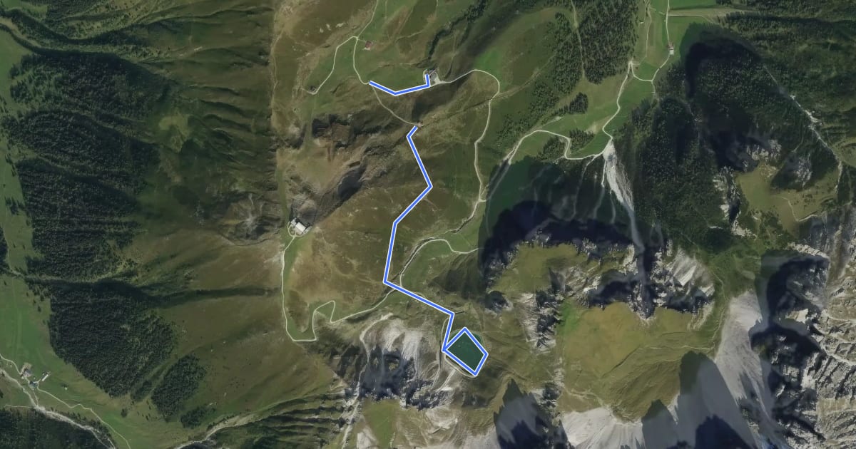 Маршрут Herzlteichweg на спутниковом снимке