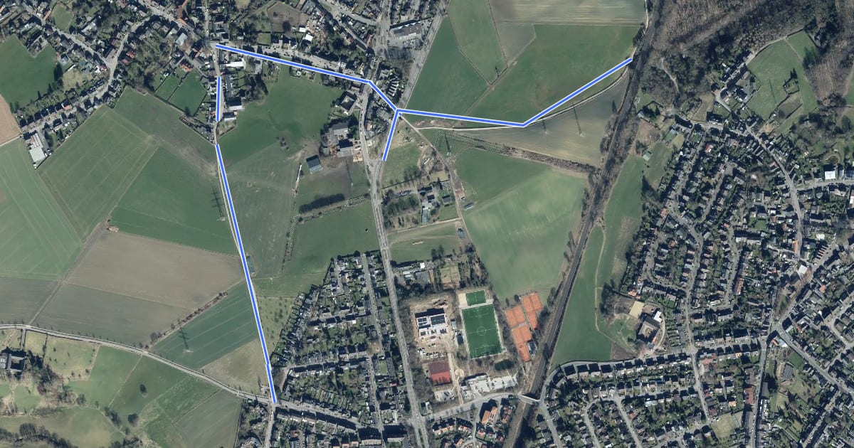 Маршрут Herzogenrath (06) - Herzogenrath (13) на спутниковом снимке