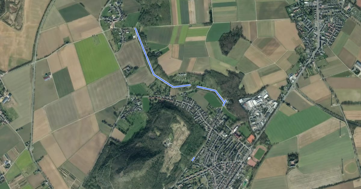 Маршрут Herzogenrath (30) - Herzogenrath (33) на спутниковом снимке