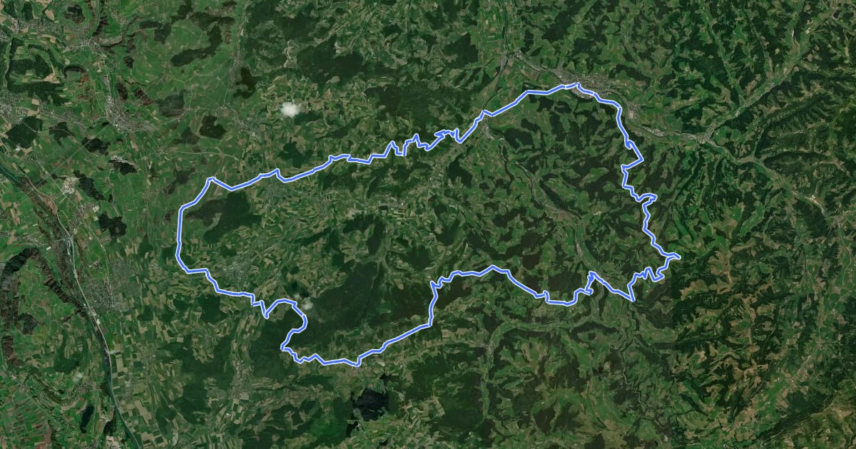Маршрут Herzschlaufe Langnau на спутниковом снимке