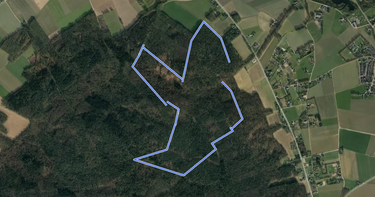 Маршрут Hettenheuvel-route на спутниковом снимке