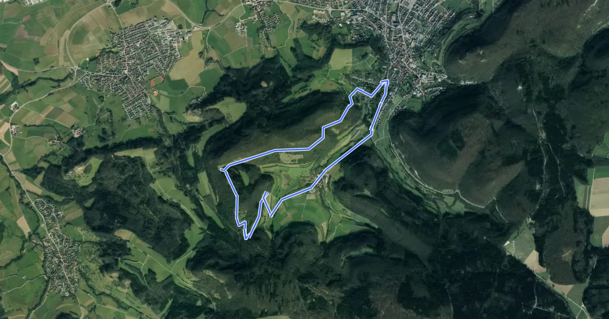 Маршрут Heubach Wanderweg 3 "Die Himmlische" на спутниковом снимке