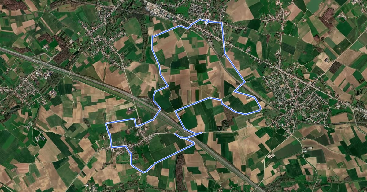 Маршрут Heulingenwandeling на спутниковом снимке