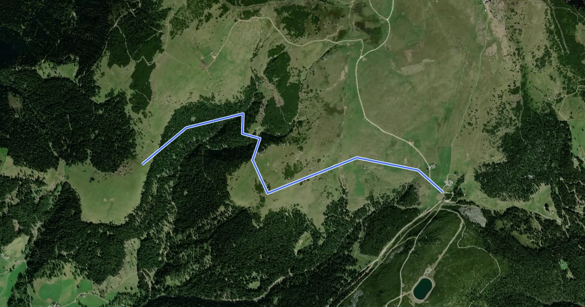 Маршрут Heusteig на спутниковом снимке