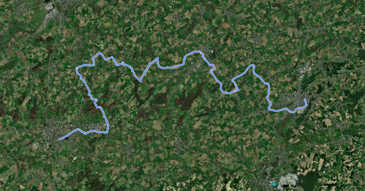 Маршрут Heuvelroute - 04 - Ronse - Geraardsbergen на спутниковом снимке
