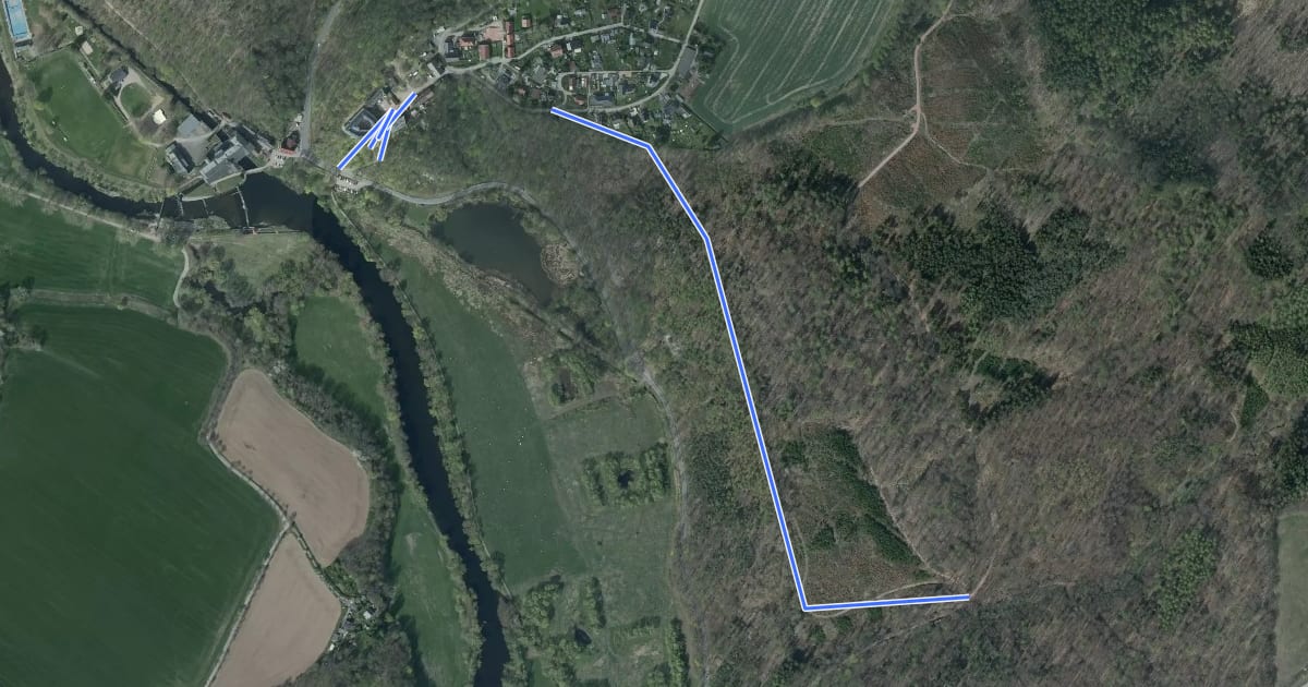 Маршрут Heuweg на спутниковом снимке