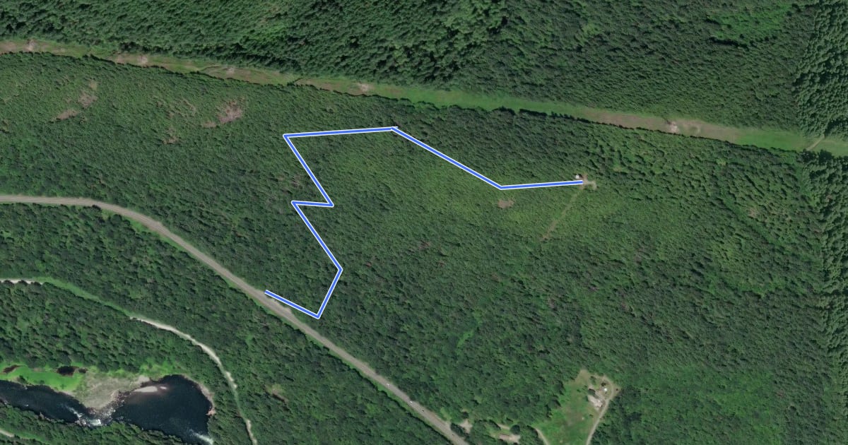 Маршрут Heybrook Lookout Trail на спутниковом снимке