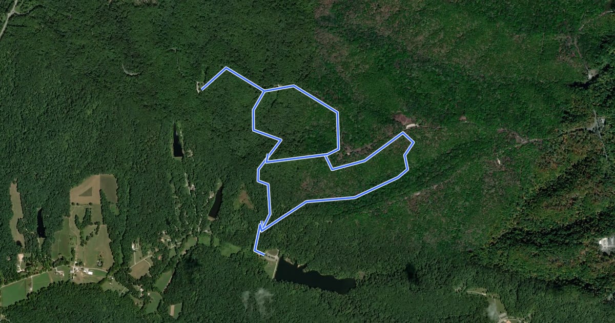 Маршрут HHC Trail на спутниковом снимке