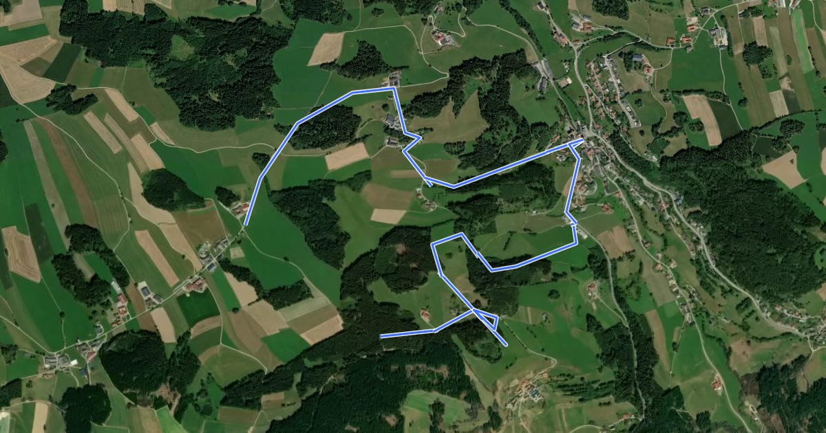 Маршрут Hi 1 - Hoadweg на спутниковом снимке