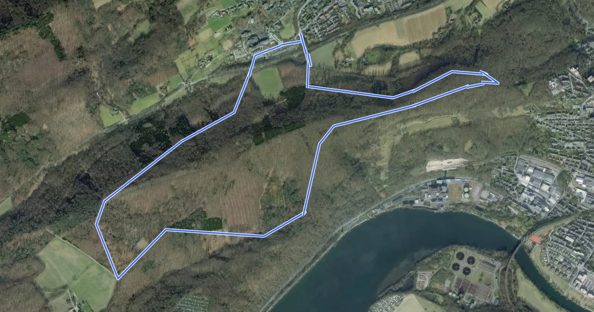 Маршрут Hickenstein Rundweg A4 на спутниковом снимке