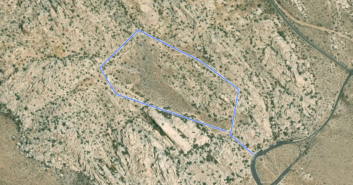 Маршрут Hidden Valley Trail на спутниковом снимке