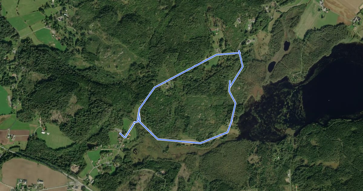 Маршрут HIF 3,3 km motionsspår на спутниковом снимке