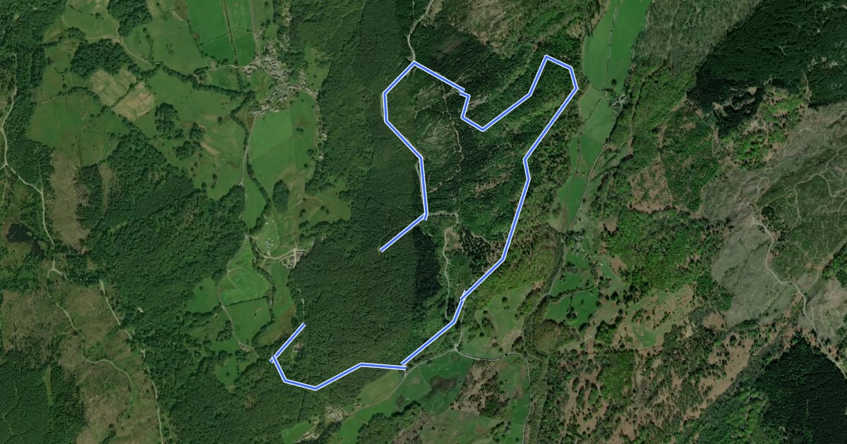 Маршрут High Bowkerstead Trail (Long) на спутниковом снимке
